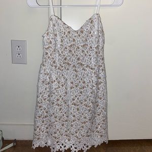White spaghetti strap dress